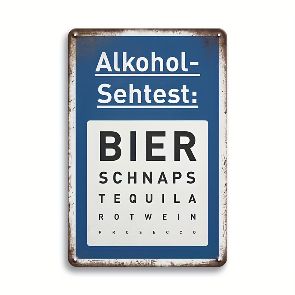 Germany Home Decor - Vintage Aluminum Beer Sign Man Cave