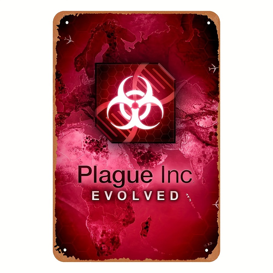 Home Decor Game - Vintage Style Plague Inc Evolved Metal