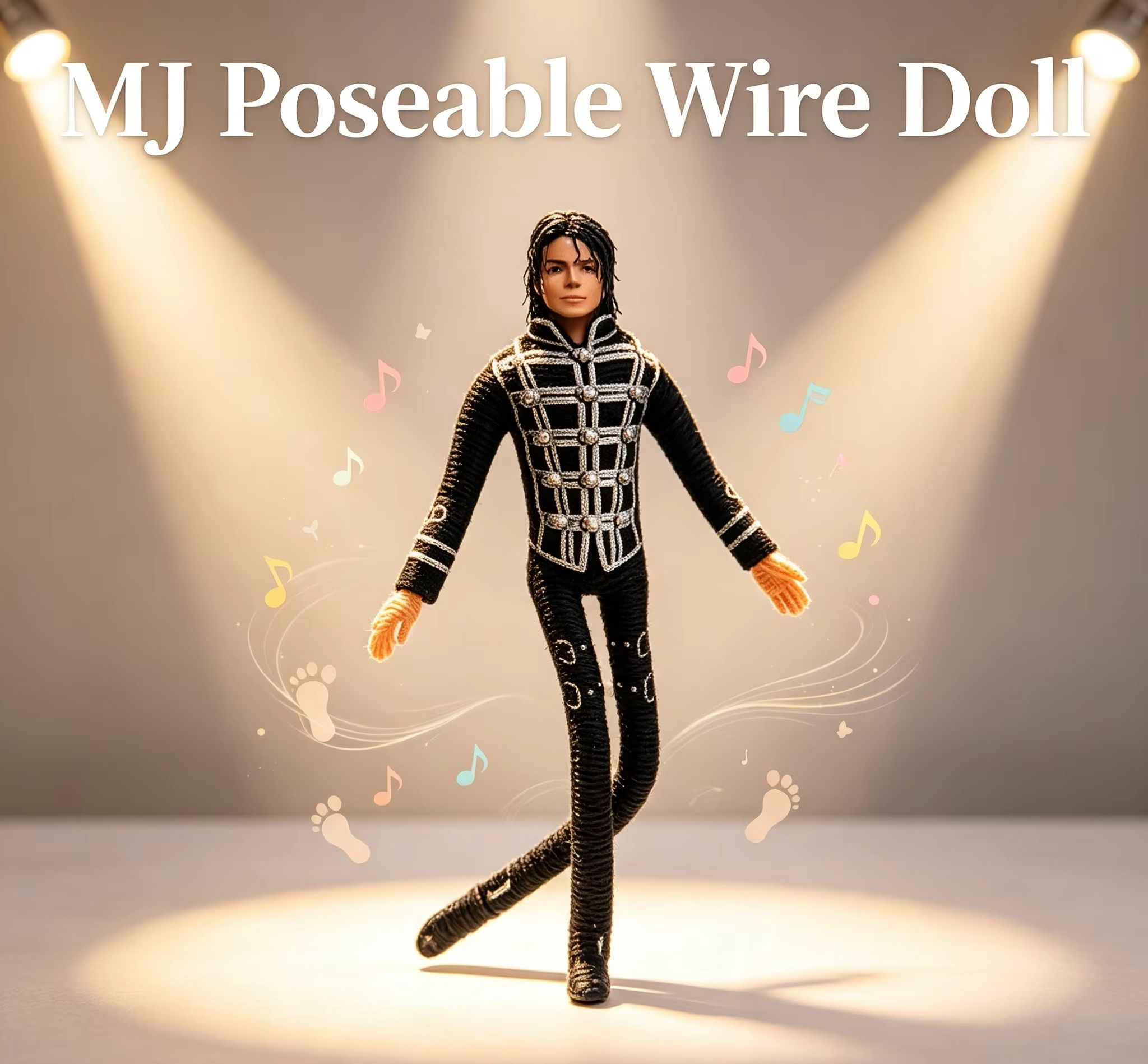 Home Decor Market - Michael Jackson Movable Joint Plush Stuffed