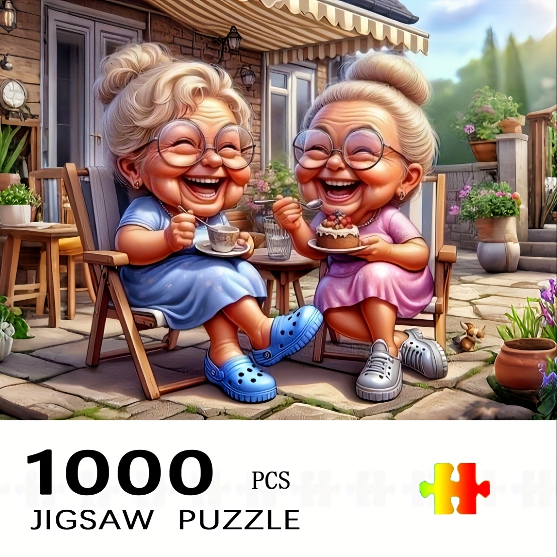 Home Decor Game - 1000pcs Grandma'S Afternoon Tea Jigsaw Puzzle