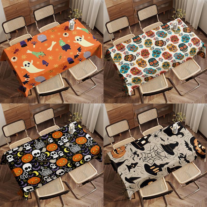 Home Decor Outdoor - Halloween-themed Tablecloth Restaurant Kitchen Tablecloth Living