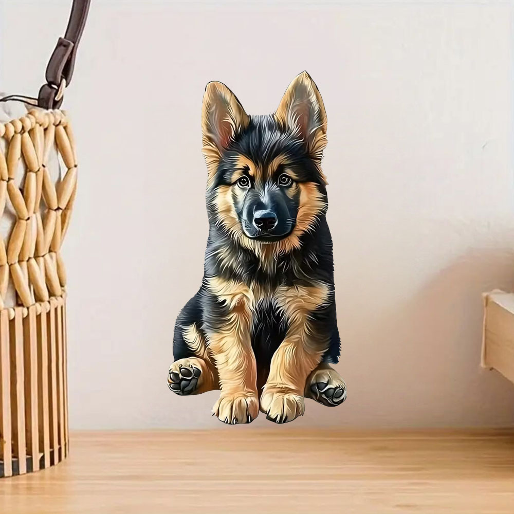 Germany Home Decor - Large German Shepherd Dog Sticker, Waterproof