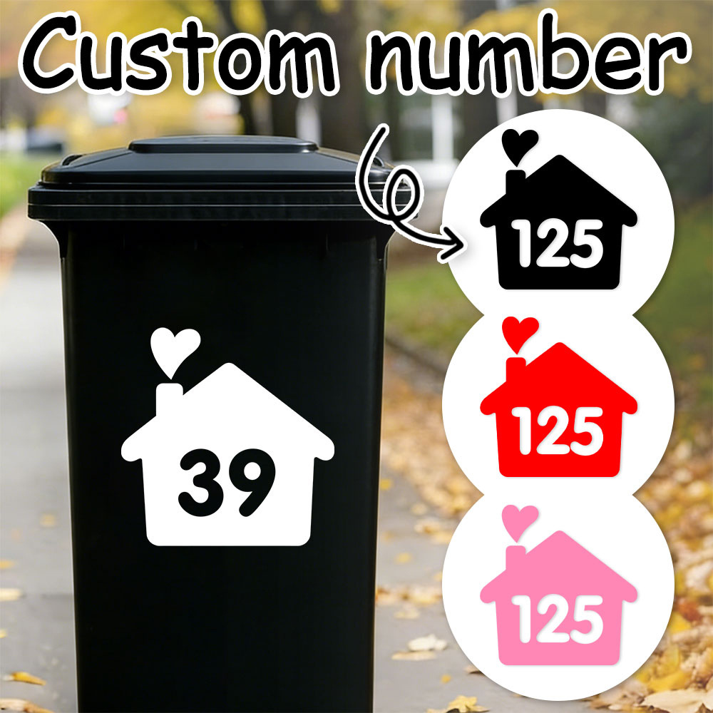 Home Decor Outdoor - 1PC/3PCS Custom House Number Stickers Waterproof