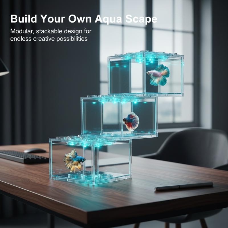Stackable Mini Fish Tank Acryl - đánh giá và giá Home Decor Habitat