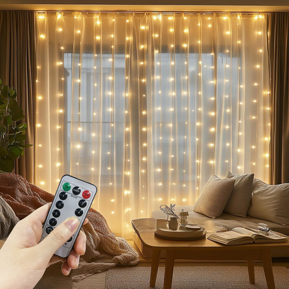 3/4/6m Fairy Lamp with 8 Mode  - đánh giá và giá String Curtain Light