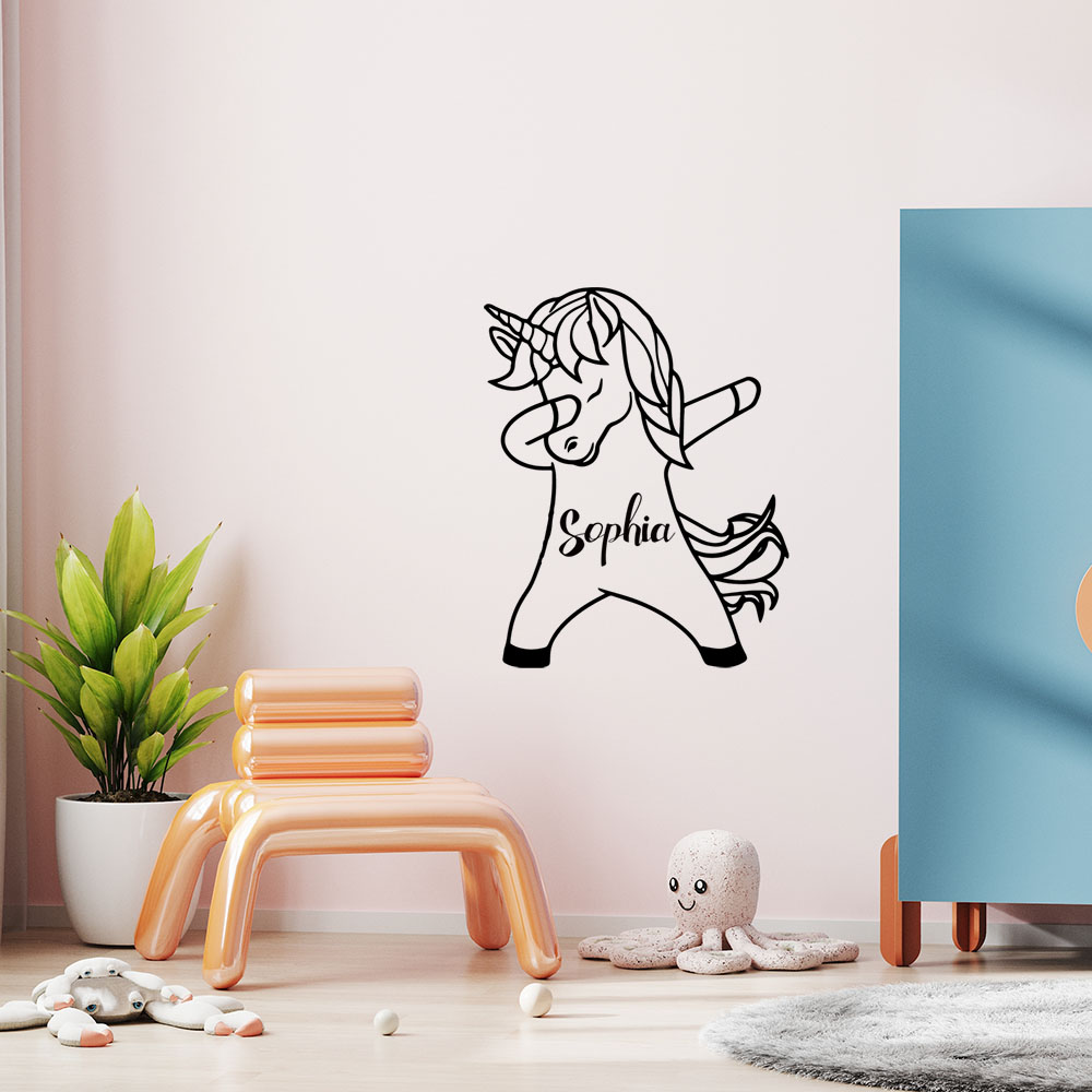 1PC Diy Unicorn Customized Nam - đánh giá và giá Home Decor Wallpaper