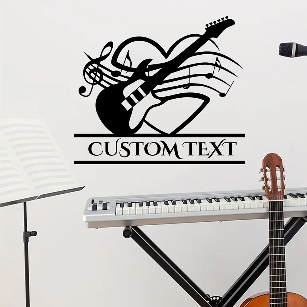 1PC Diy Guitar Custom Text Hom - đánh giá và giá Home Decor Wallpaper