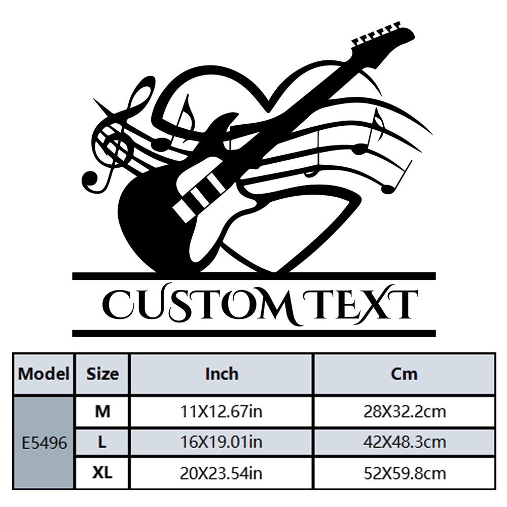 1PC Diy Guitar Custom Text Hom - đánh giá và giá Home Decor Wallpaper