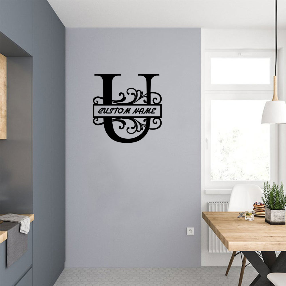 1PC Cool Letter U Customizable - đánh giá và giá Home Decor Wallpaper