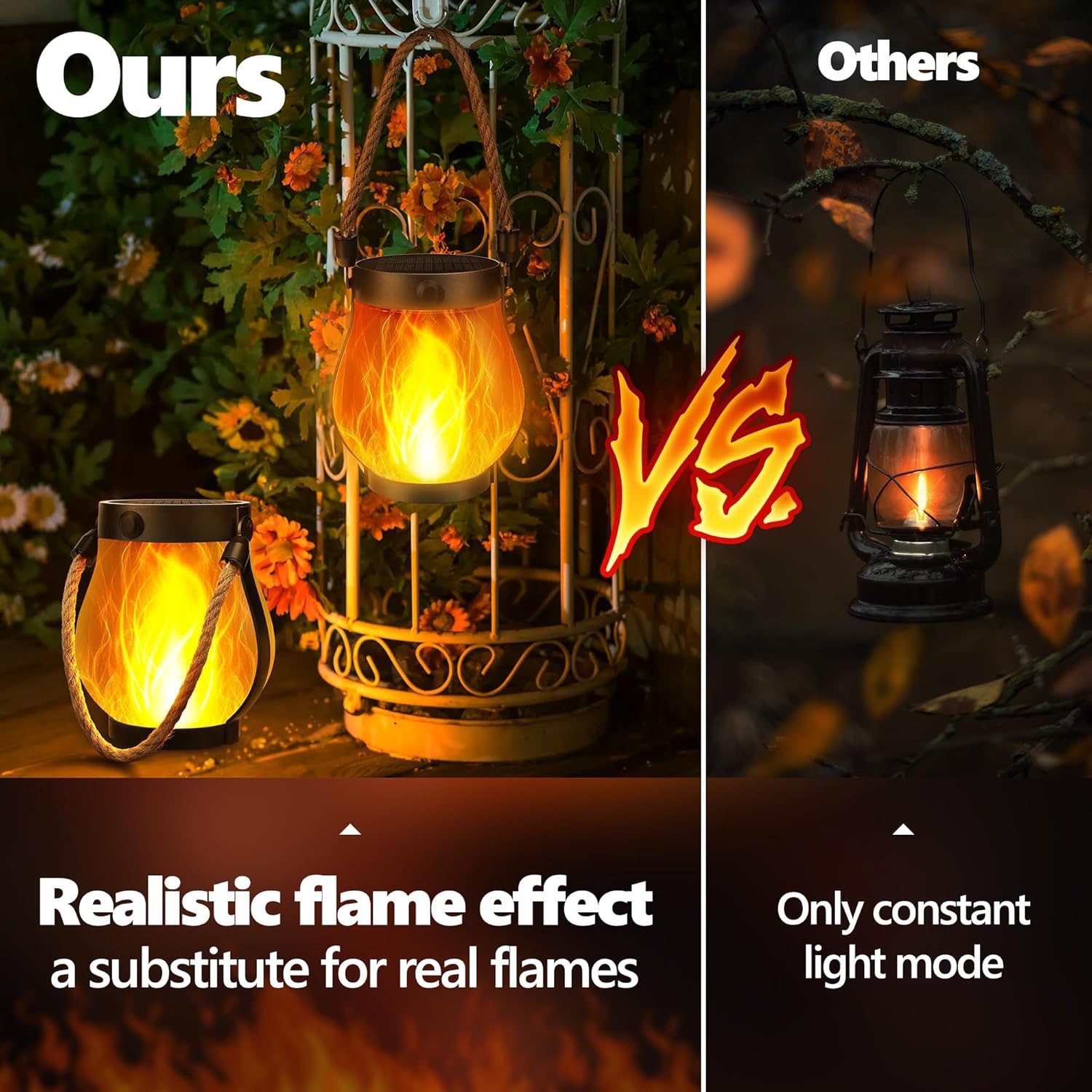 3D Flickering Solar Flame Rope - đánh giá và giá Rope Light Decoration