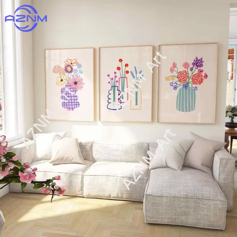 1/3pcs Abstract Flower Vase Pa - đánh giá và giá Home Decor Market