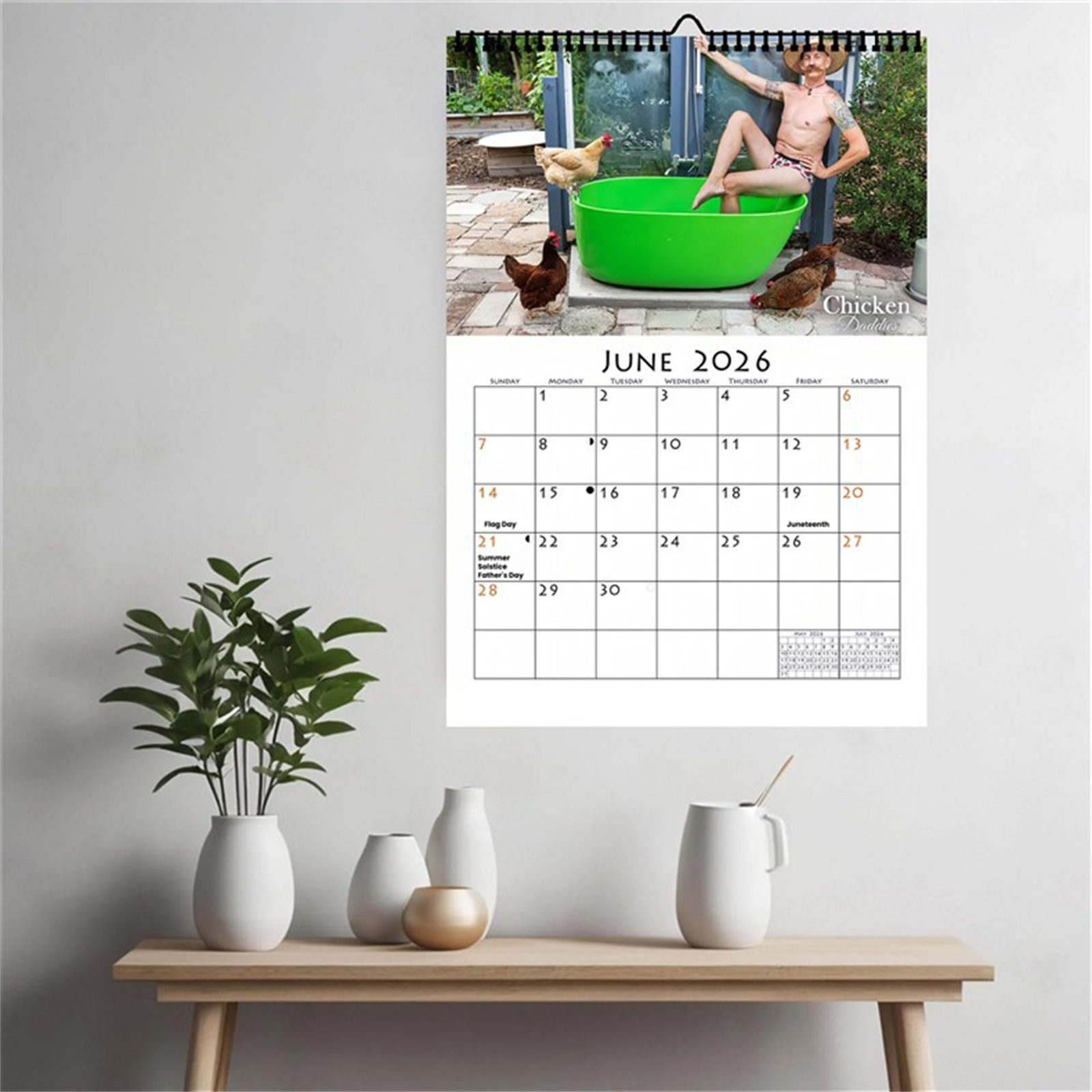 2026 Funny Chicken Daddy Wall  - đánh giá và giá Home Decor Wallpaper