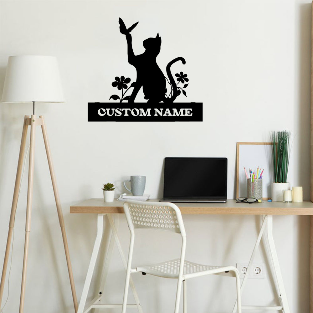 1PC Creative Cat Customized Te - đánh giá và giá Home Decor Wallpaper