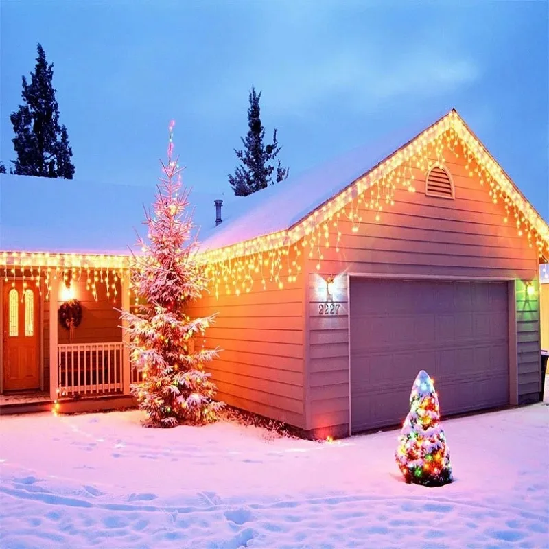 Christmas Icicle String Lights - đánh giá và giá String Curtain Light