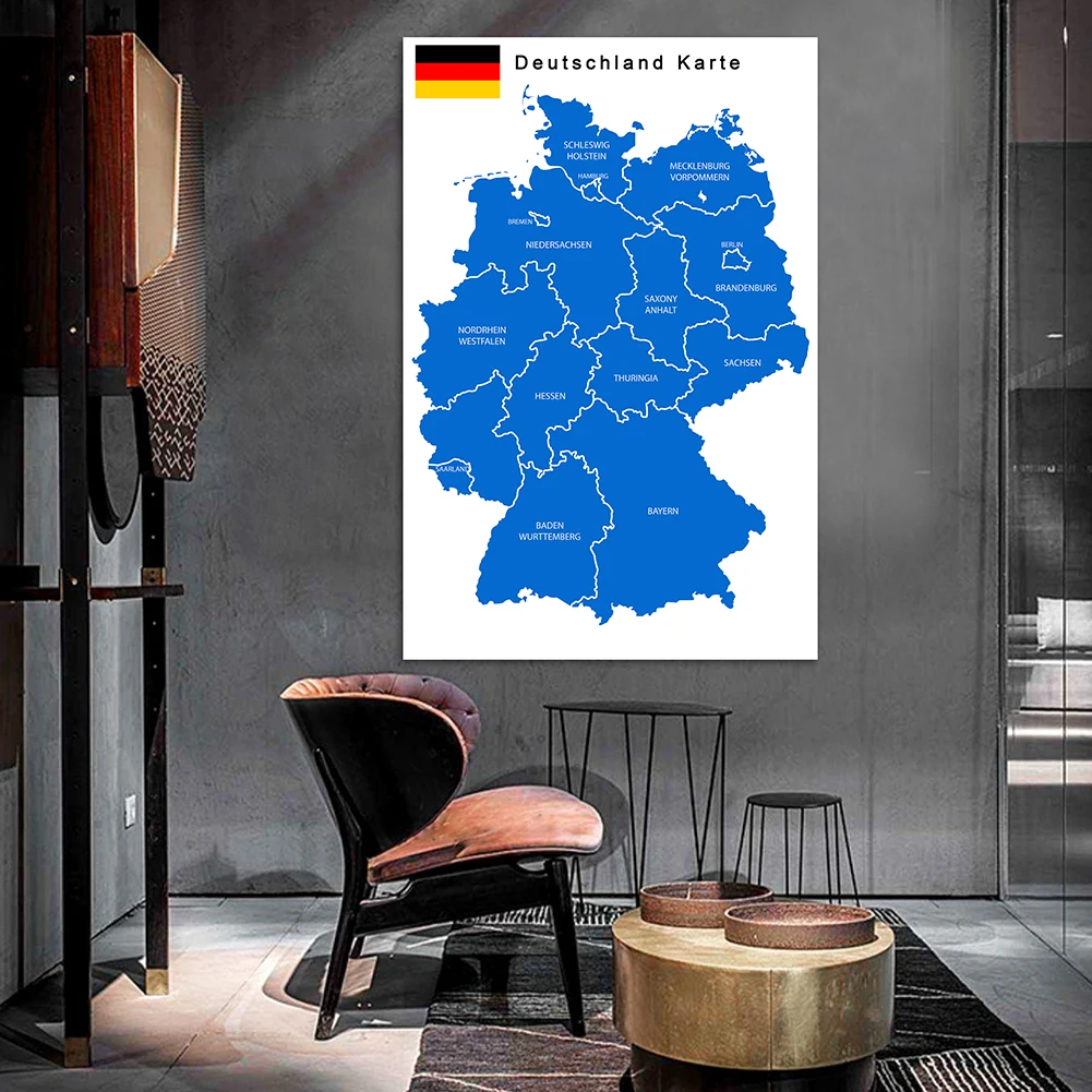 100*150 Cm Các Đức Bản Đồ Chín - đánh giá và giá Germany Home Decor