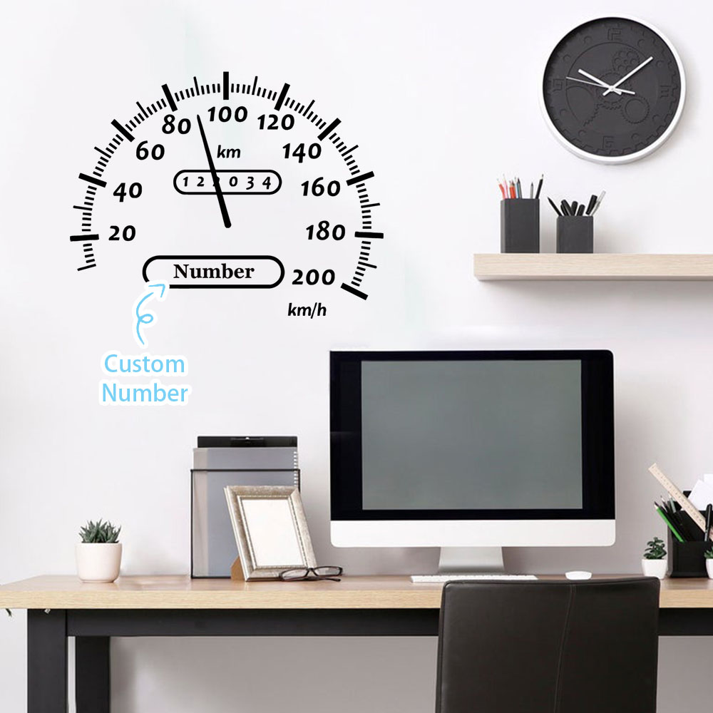 1PC Creative Fuel Gauge Person - đánh giá và giá Home Decor Wallpaper