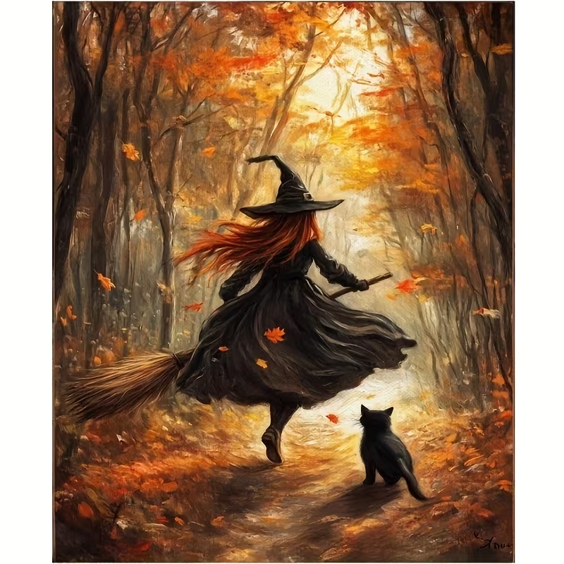 Retro Alloween Autumn Witch On - đánh giá và giá Home Decor Reviews
