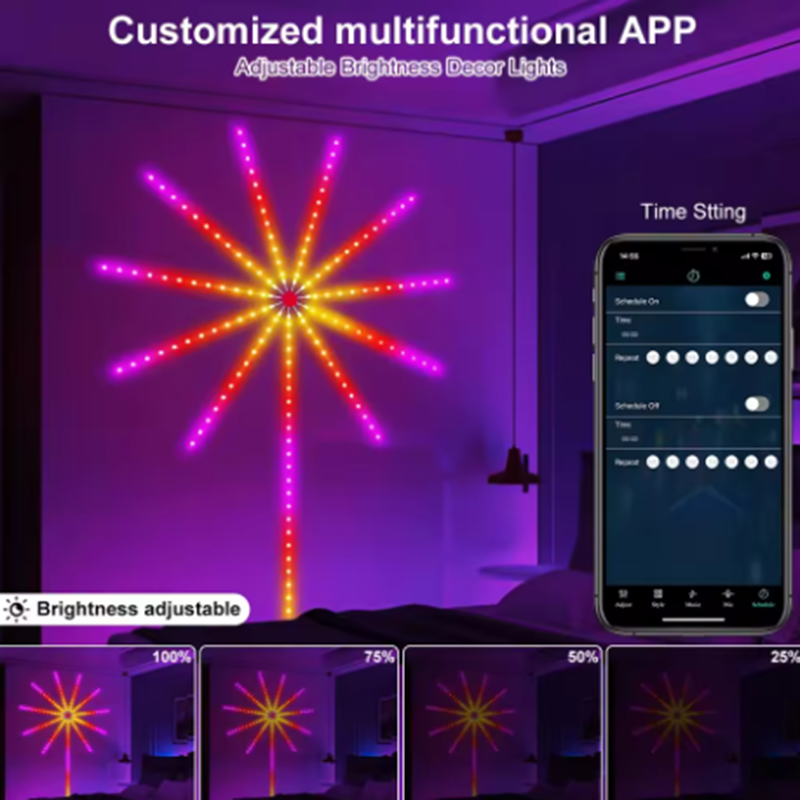 NEW DC5V USB RGBIC Firework Ne - đánh giá và giá Home Decor Free App
