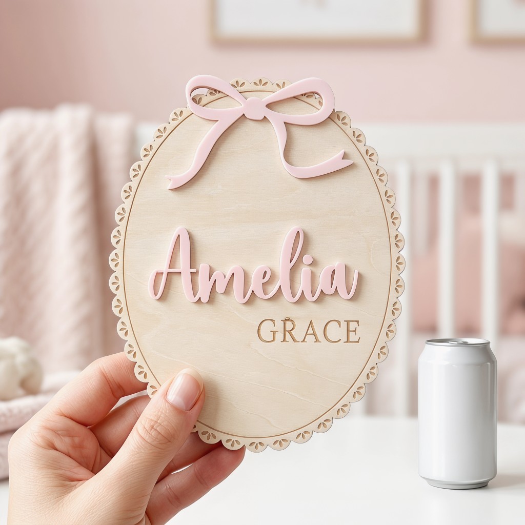 1Pc Custom Bow Lace Edge Baby  - đánh giá và giá Home Decor For Wedding