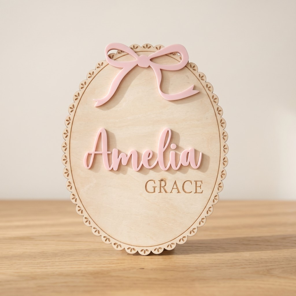 1Pc Custom Bow Lace Edge Baby  - đánh giá và giá Home Decor For Wedding