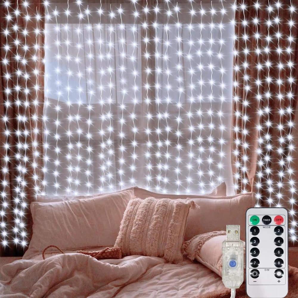 LED Curtain String Lights Garl - đánh giá và giá String Curtain Light