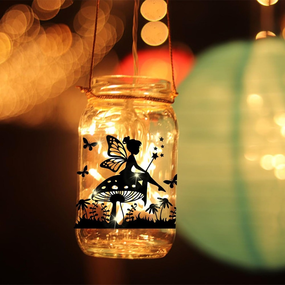 Elf Silhouette Jar Cutouts Pap - đánh giá và giá Home Decor Wallpaper