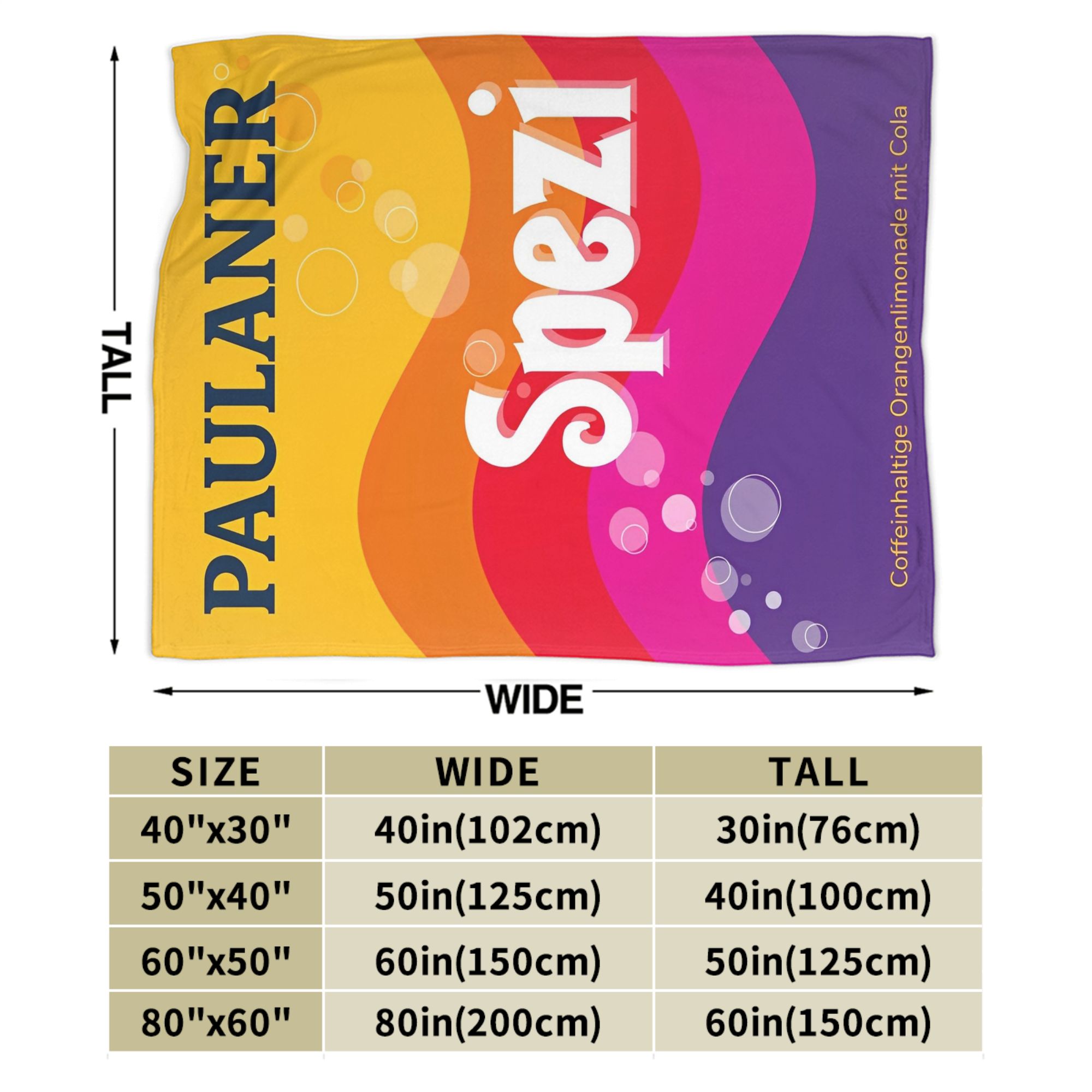 Paulaner Spezi Blankets German - đánh giá và giá Germany Home Decor