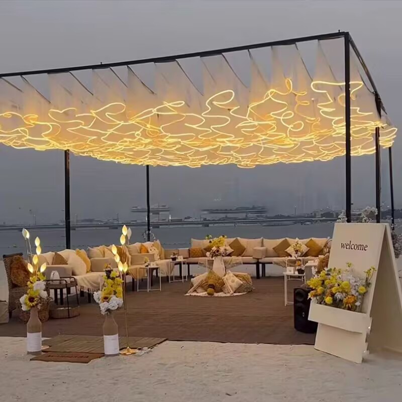 Wedding Ceiling Decoration Out - đánh giá và giá String Curtain Light