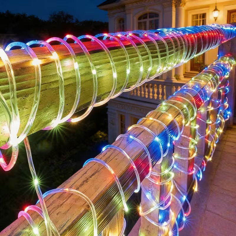 Solar Rope Lights 50/100 LED W - đánh giá và giá Rope Light Decoration