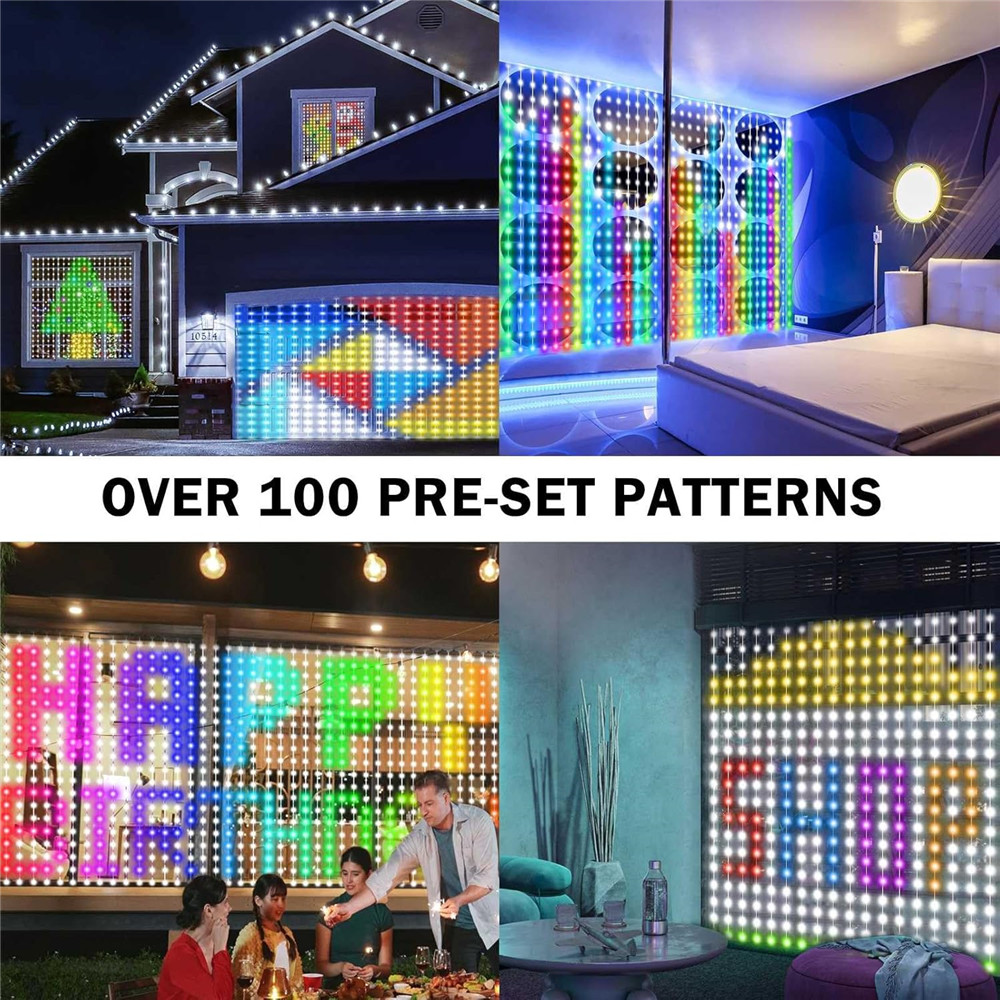 1/2PCS 400LED Curtain Lights L - đánh giá và giá String Curtain Light