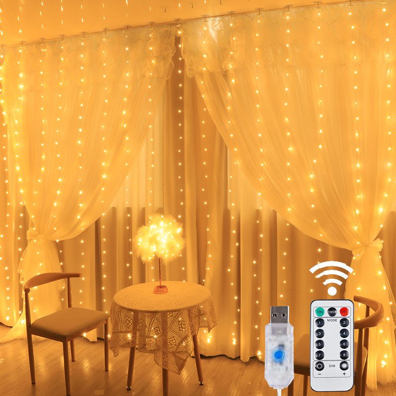 USB LED Curtain String Light C - đánh giá và giá String Curtain Light