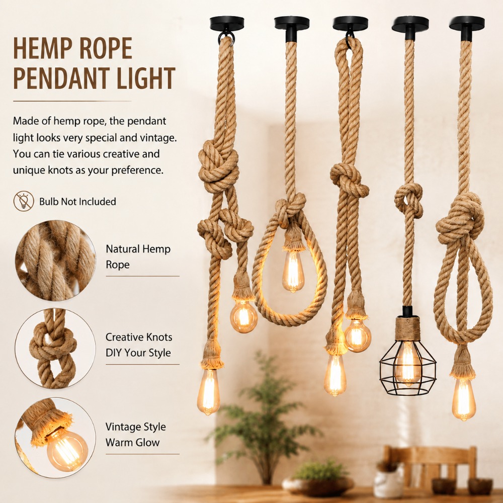 JOYINLED Vintage Hemp Rope Pen - đánh giá và giá Rope Light Decoration