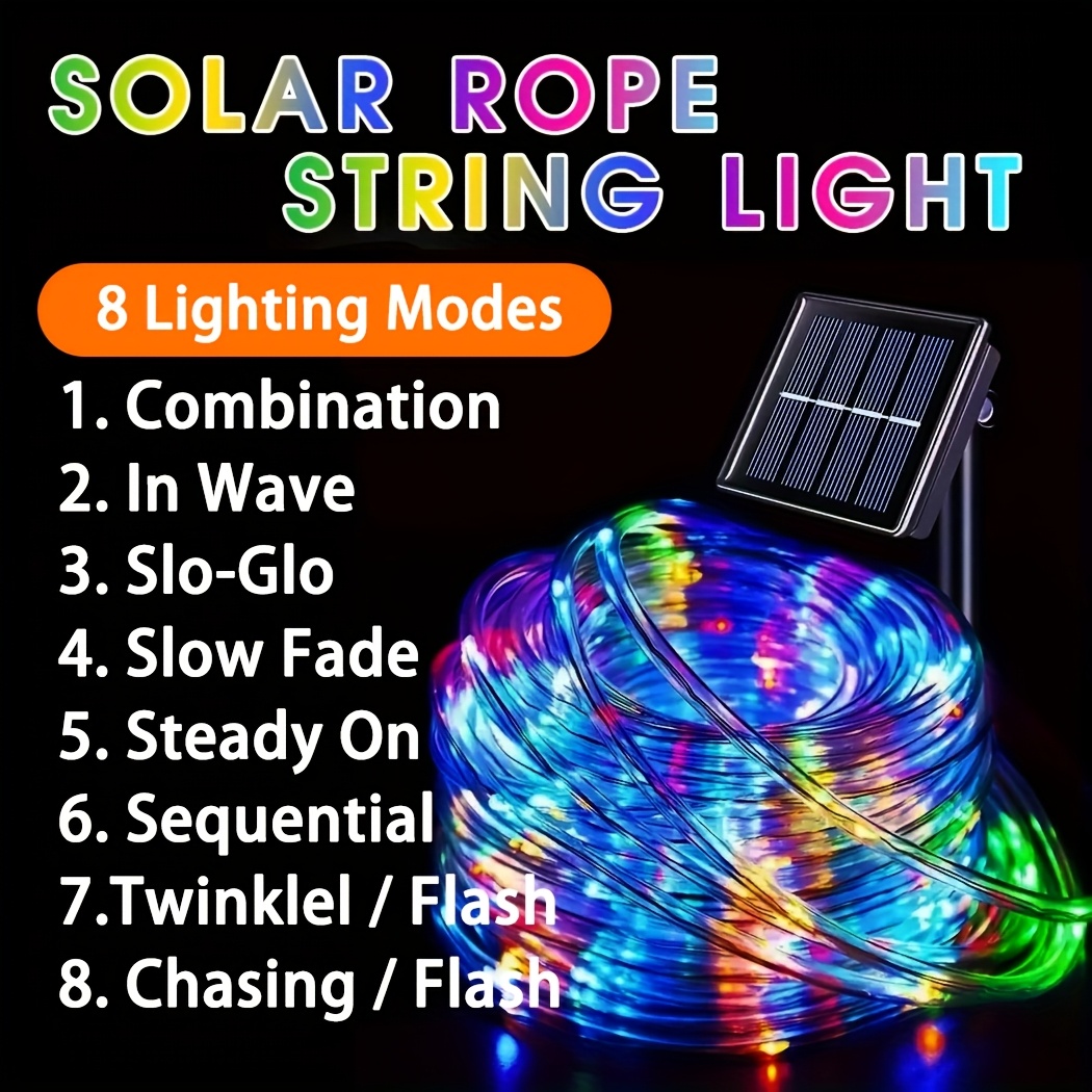 Outdoor Solar LED Fairy Lights - đánh giá và giá Rope Light Decoration