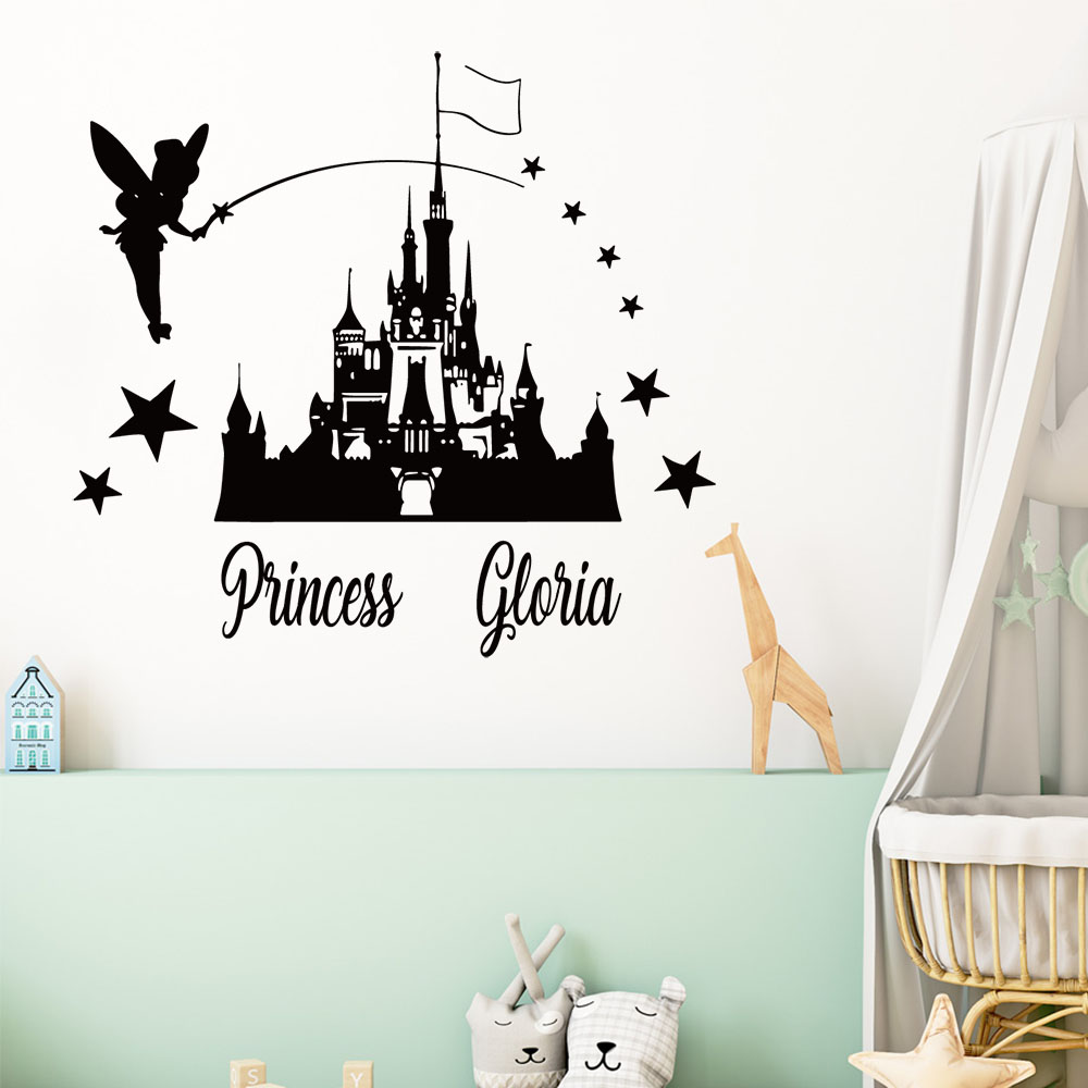 1PC Cartoon Fairy Castle Custo - đánh giá và giá Home Decor Wallpaper