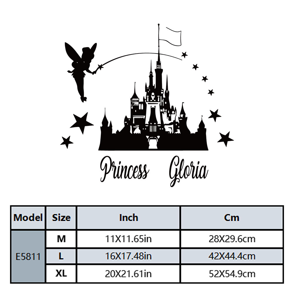 1PC Cartoon Fairy Castle Custo - đánh giá và giá Home Decor Wallpaper