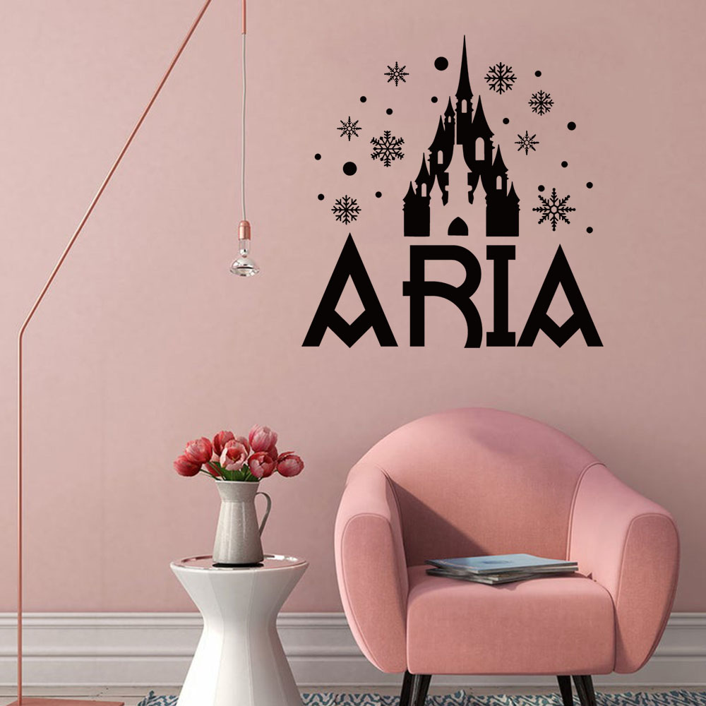 1PC Cute Castle Snowflake Cust - đánh giá và giá Home Decor Wallpaper