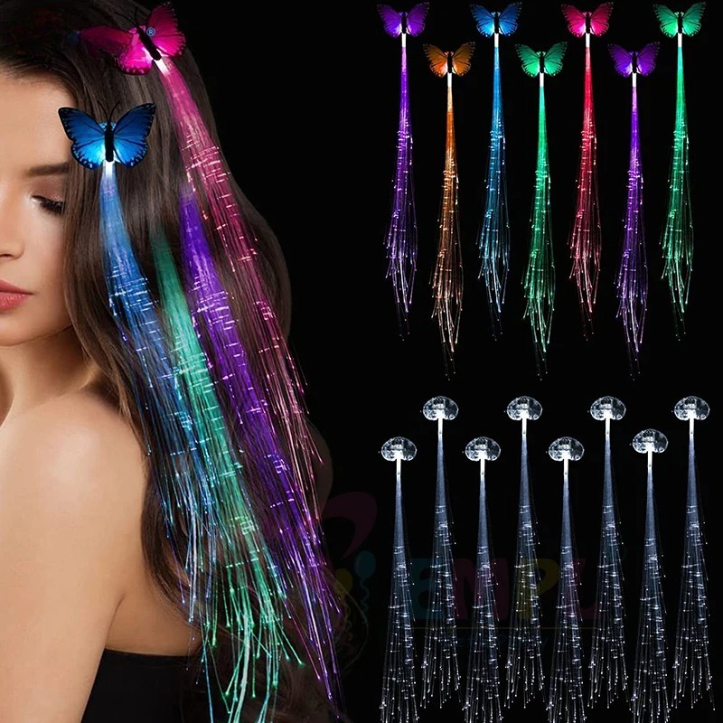 1-10PCS LED Glowing Hair Braid - đánh giá và giá Rope Light Decoration