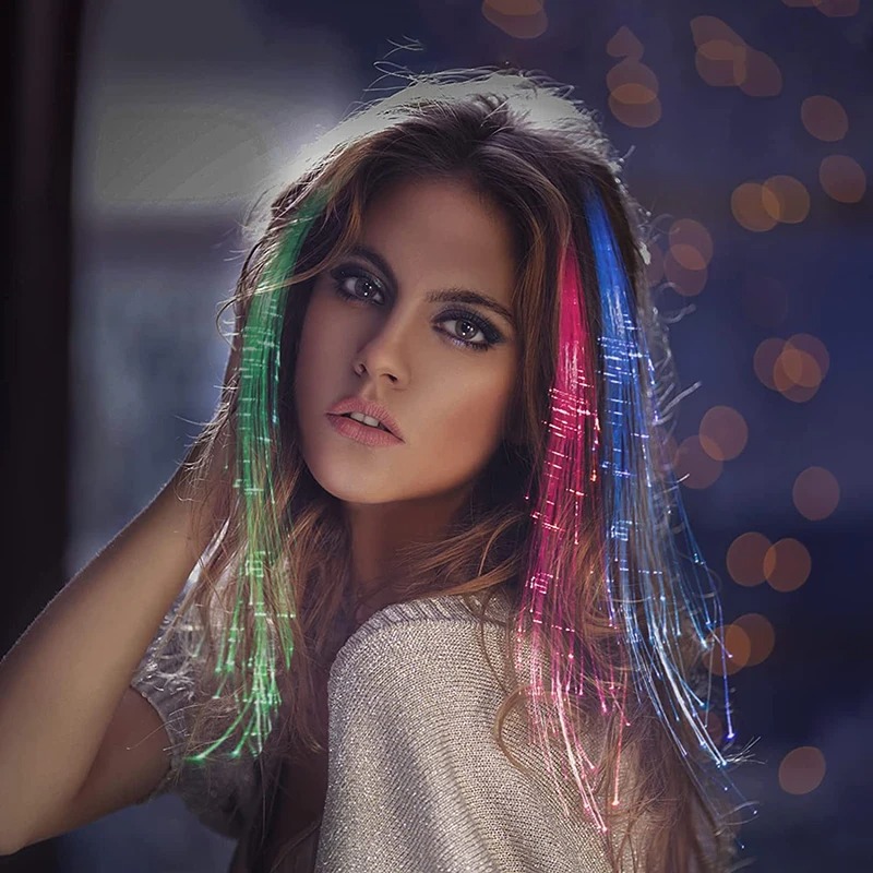 1-10PCS LED Glowing Hair Braid - đánh giá và giá Rope Light Decoration