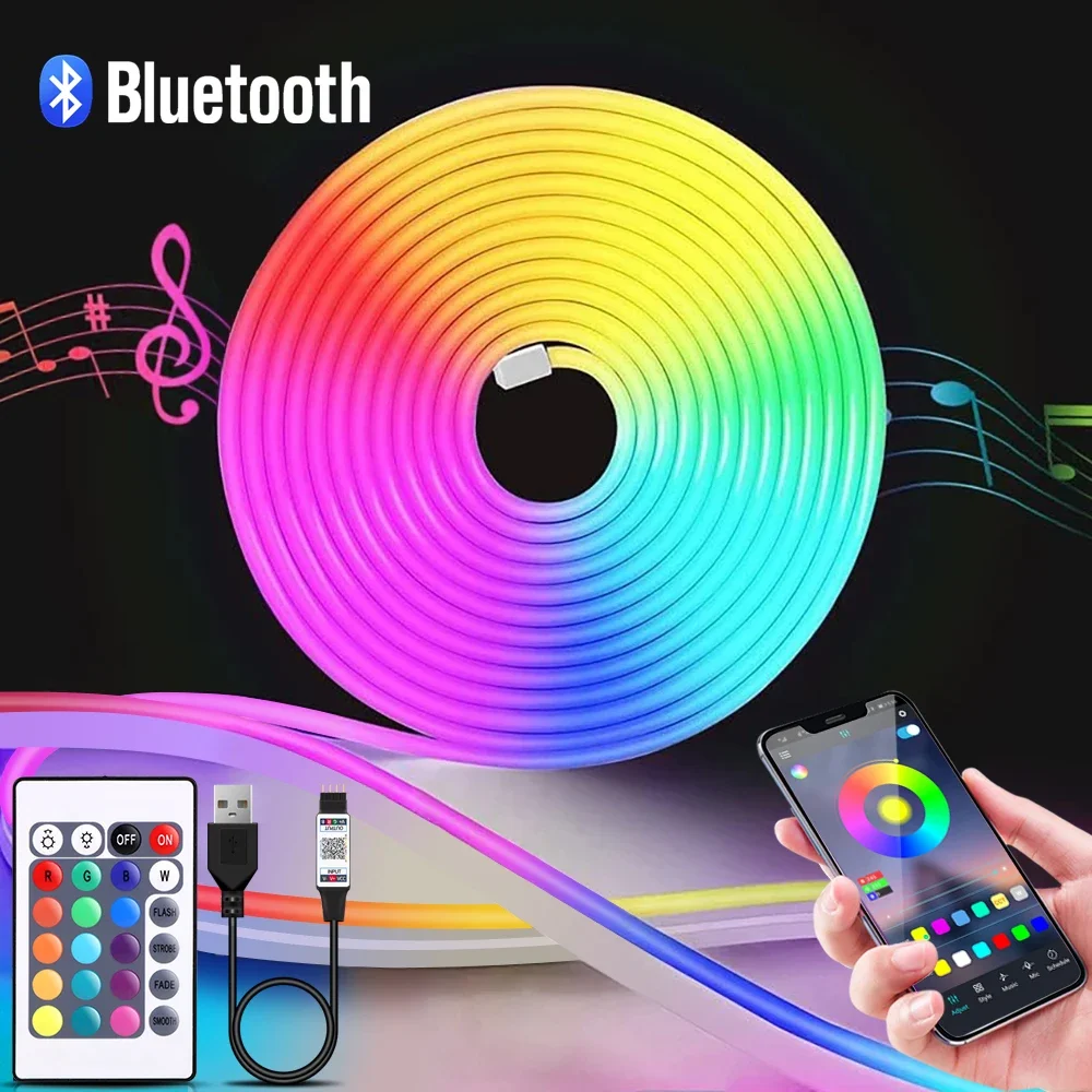 1-5m RGB LED Neon Strip Light  - đánh giá và giá Home Decor Free App